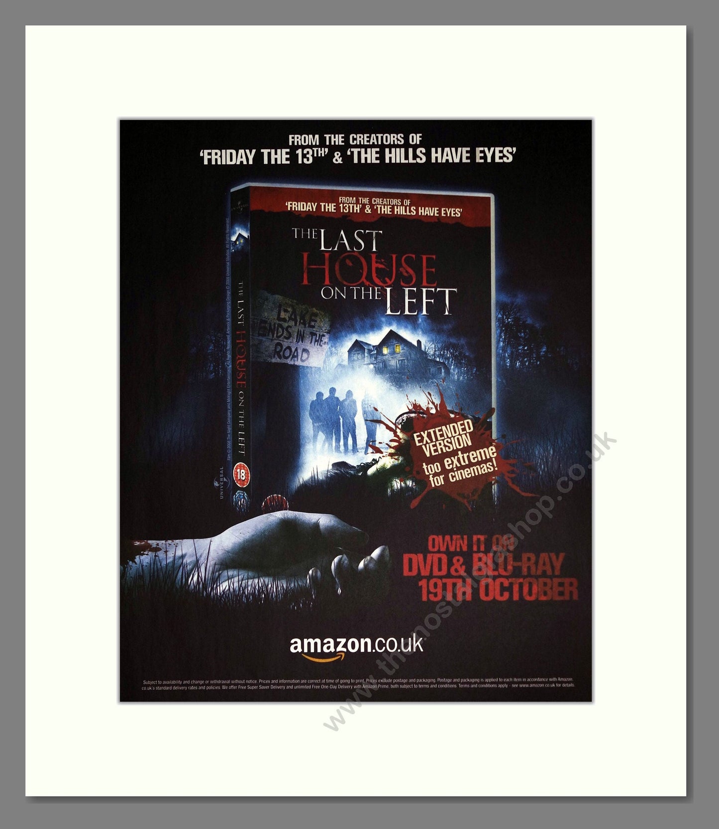 Last House On The Left (The) - On DVD / Blu-Ray. Vintage Advert 2009 (ref AD302190)