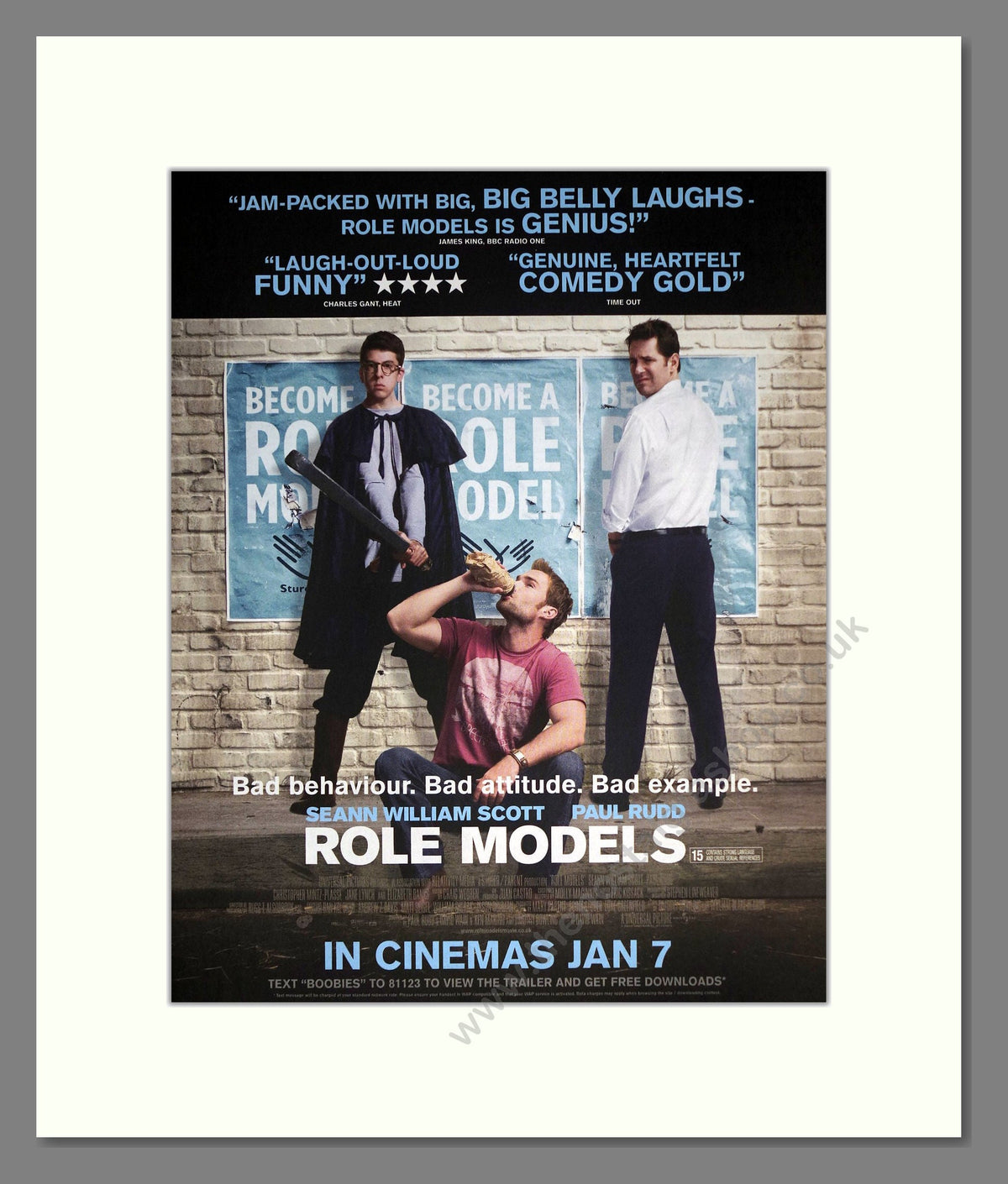 Role Model Paul Rudd Role Models - Paul Rudd. Vintage Advert 2009 (ref AD302191) – The ...
