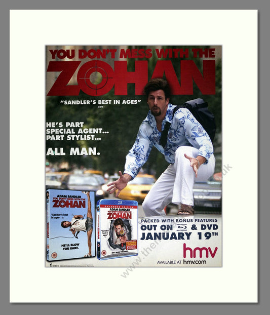 Zohan - Adam Sandler. Vintage Advert 2009 (ref AD302192)