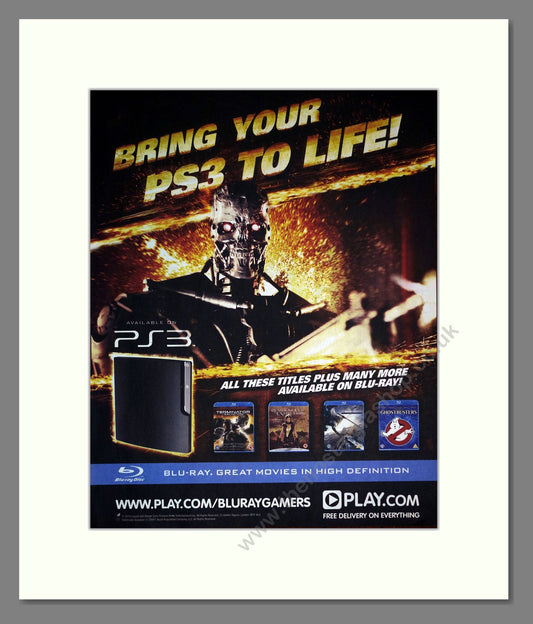 PS3 - Blu-Rays (Terminator). Vintage Advert 2010 (ref AD302205)