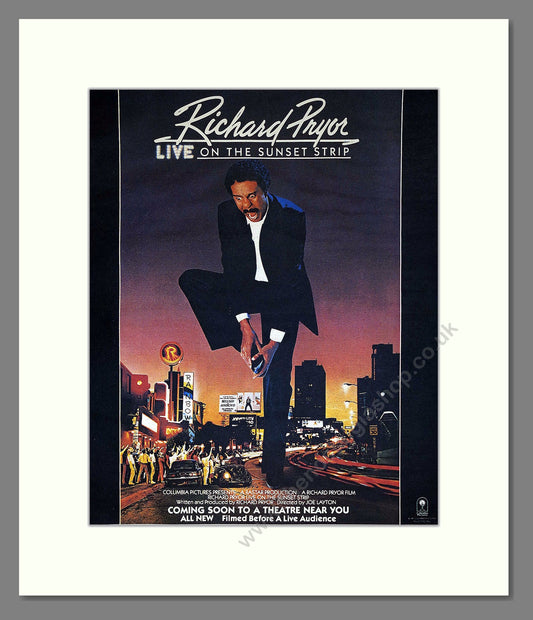 Richard Pryor Live - Sunset Strip. Vintage Advert 1982 (ref AD302211)