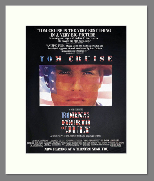 Born On The Fourth Of July - Tom Cruise. Vintage Advert 1990 (ref AD302218)