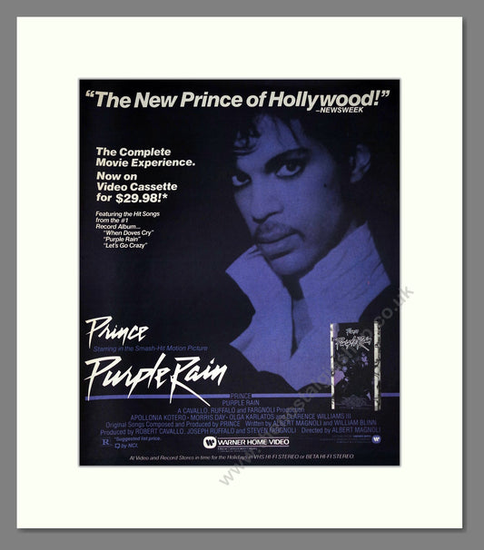 Prince - Purple Rain. Vintage Advert 1984 (ref AD302220)
