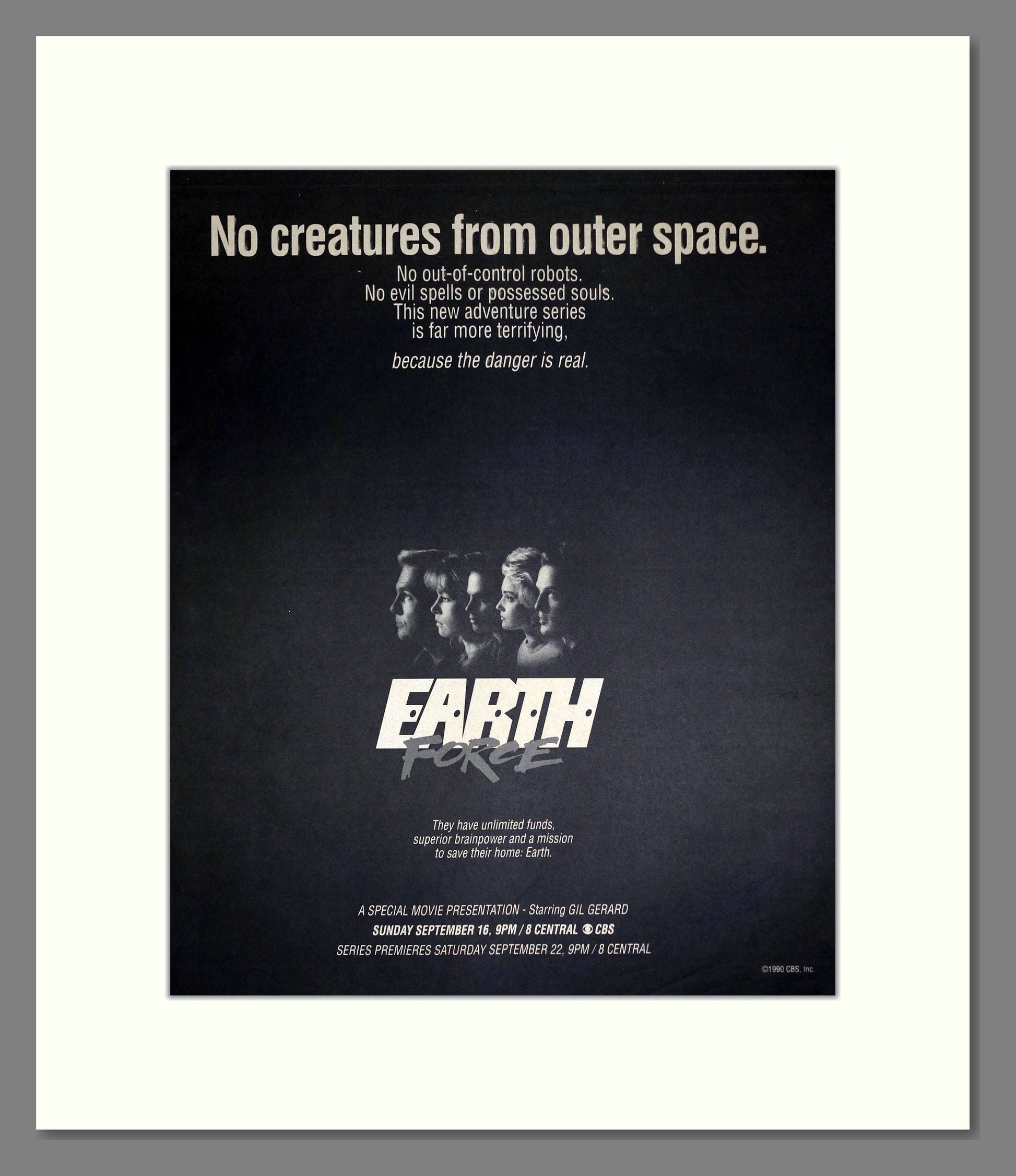 Earth Force - Gil Gerard. Vintage Advert 1990 (ref AD302228)