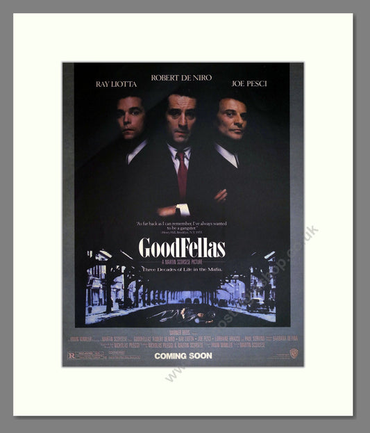 Goodfellas - Robert De Niro. Vintage Advert 1990 (ref AD302229)