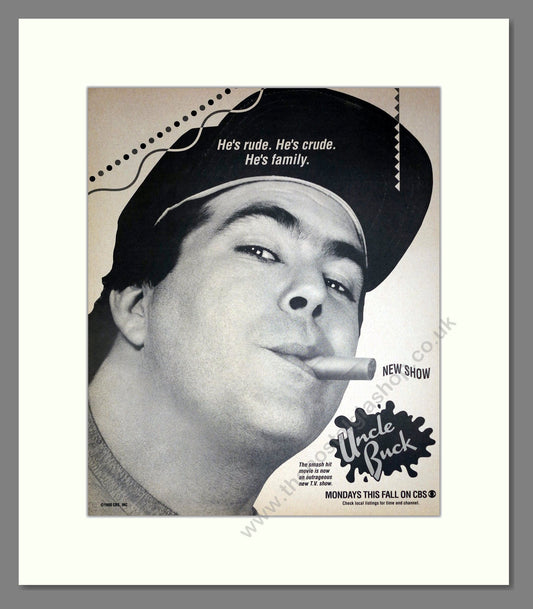 Uncle Buck - TV Show. Vintage Advert 1990 (ref AD302230)