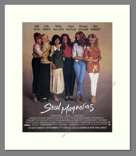 Steel Magnolias - Dolly Parton. Vintage Advert 1989 (ref AD302232)