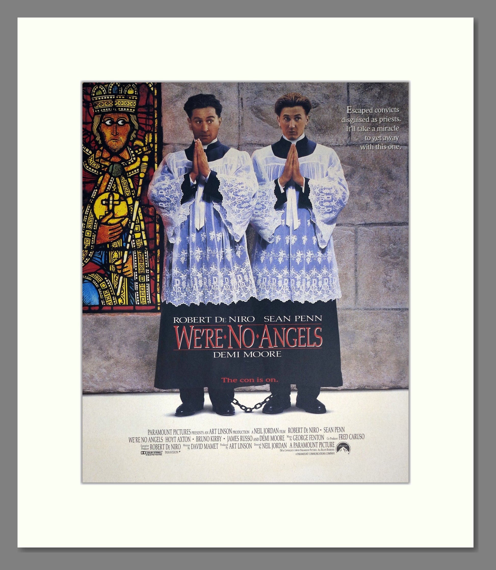We're No Angels - Robert De Niro. Vintage Advert 1989 (ref AD302233)
