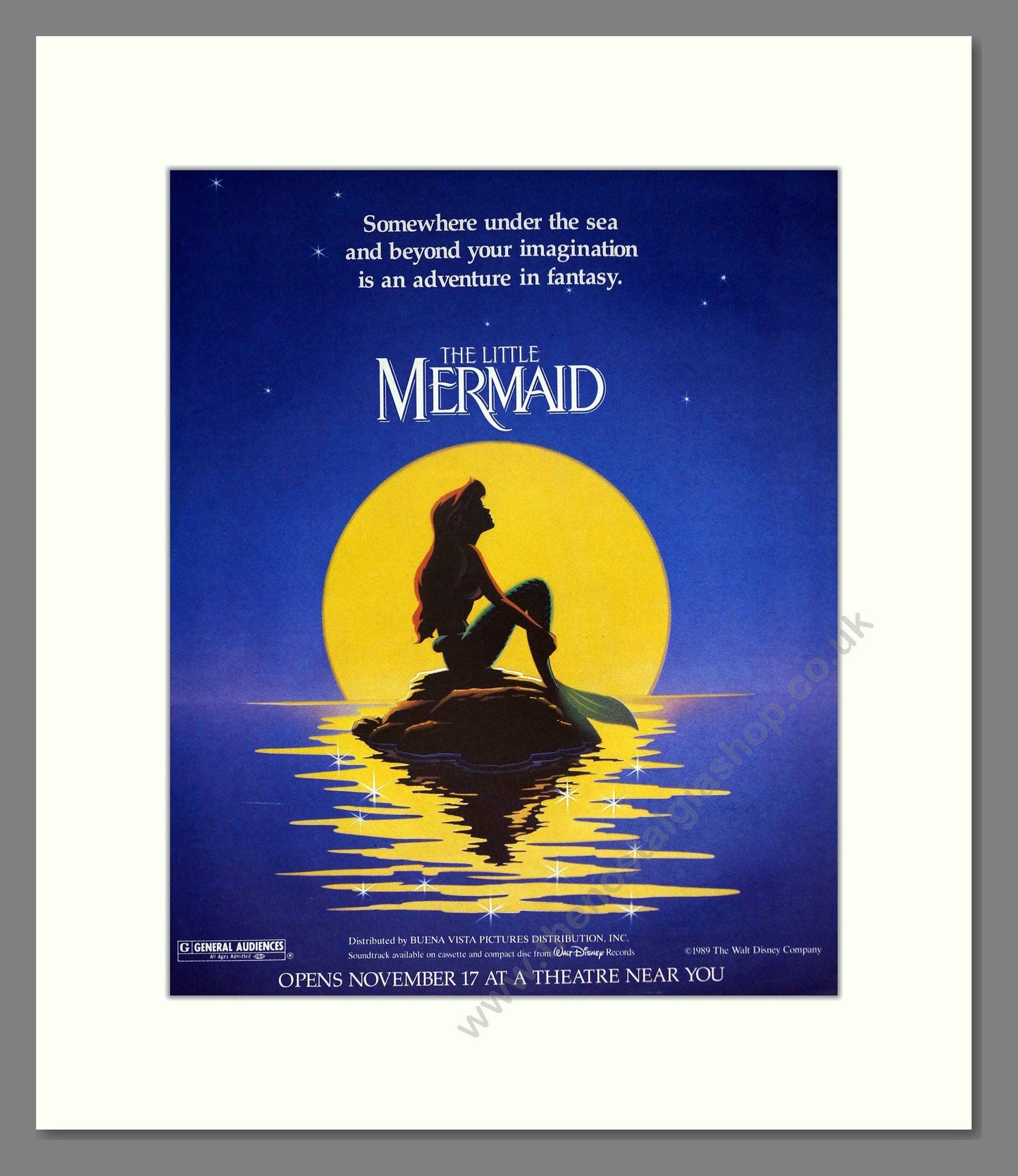 Little Mermaid (The) - Cinema Release. Vintage Advert 1989 (ref AD302235)