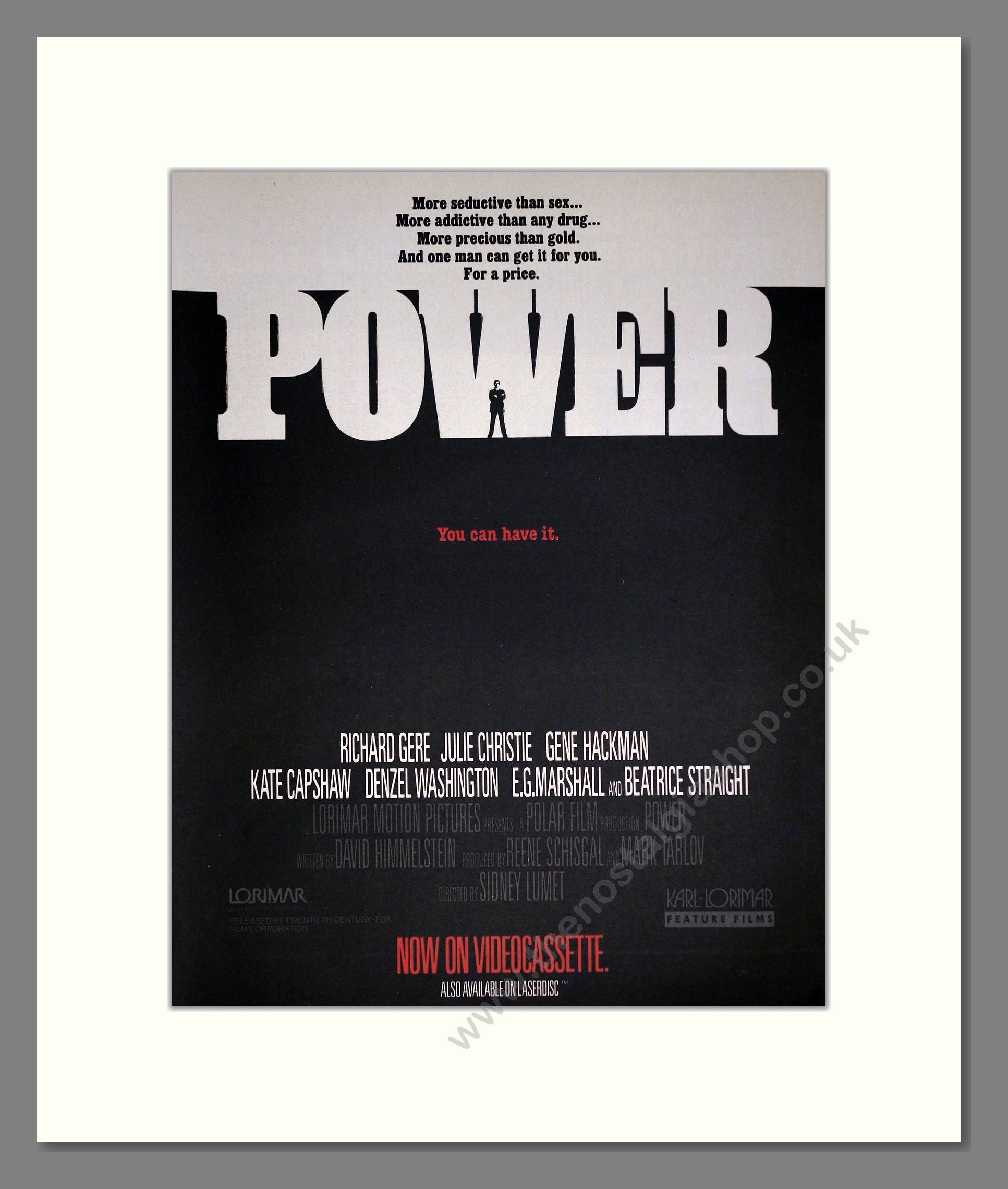1986 Ad Power - Richard Gere. Vintage Advert 1986 (ref AD302251) – The ...