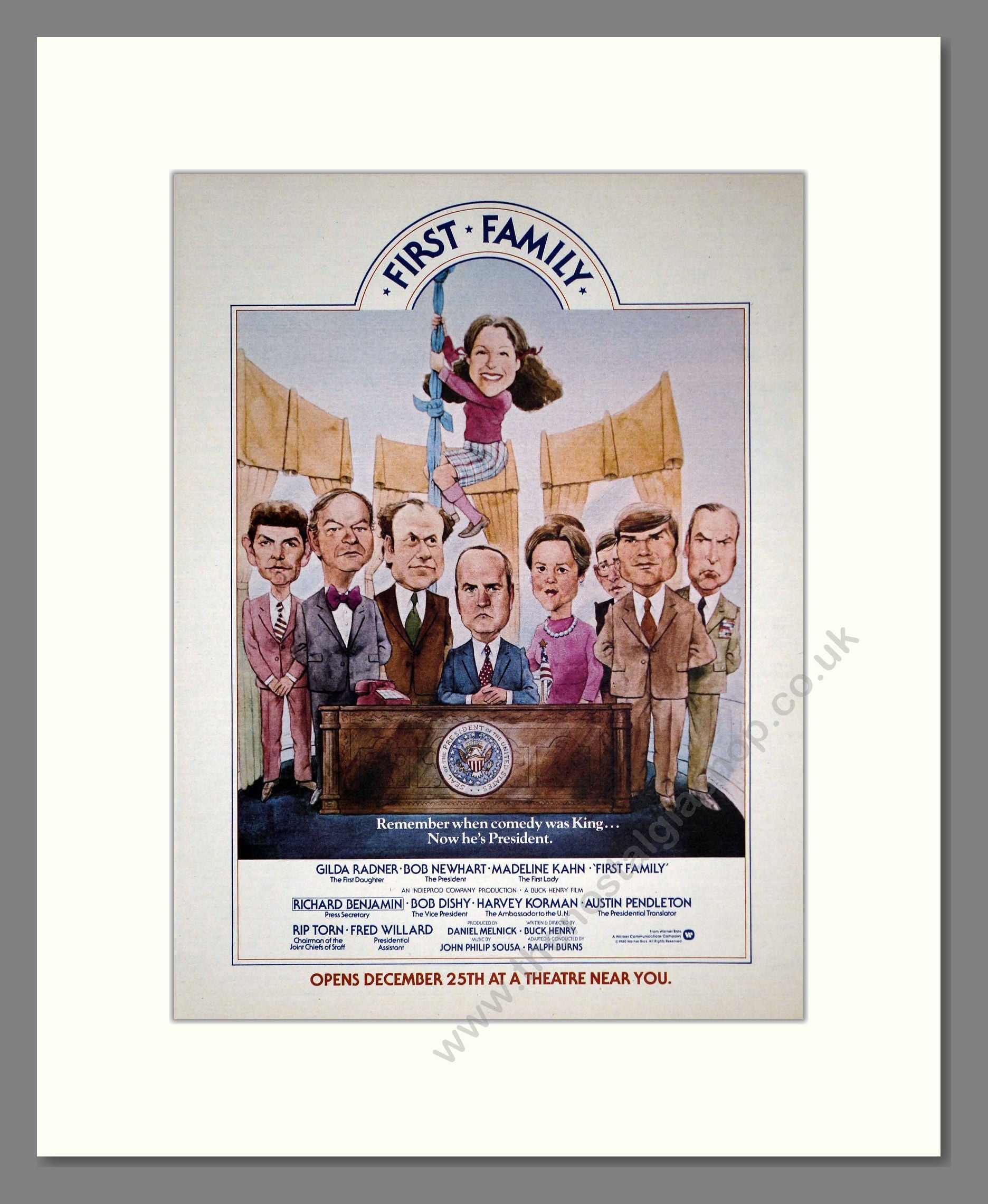 First Family - Bob Newhart. Vintage Advert 1980 (ref AD302265)