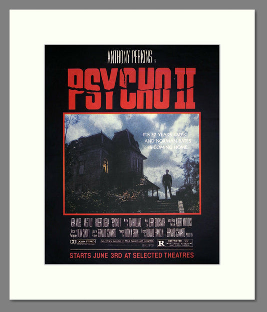 Psycho II - Anthony Perkins. Vintage Advert 1983 (ref AD302269)