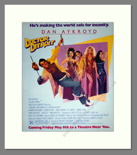 Doctor Detroit - Dan Ackroyd. Vintage Advert 1983 (ref AD302273)