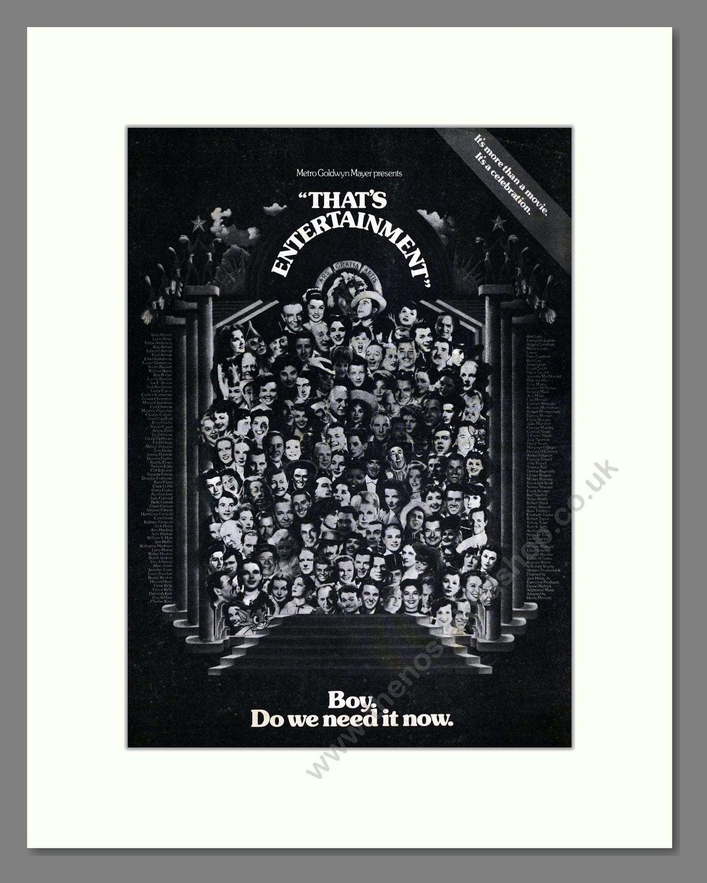 That's Entertainment - MGM. Vintage Advert 1974 (ref AD302283)