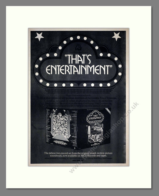 That's Entertainment - MGM. Vintage Advert 1974 (ref AD302284)