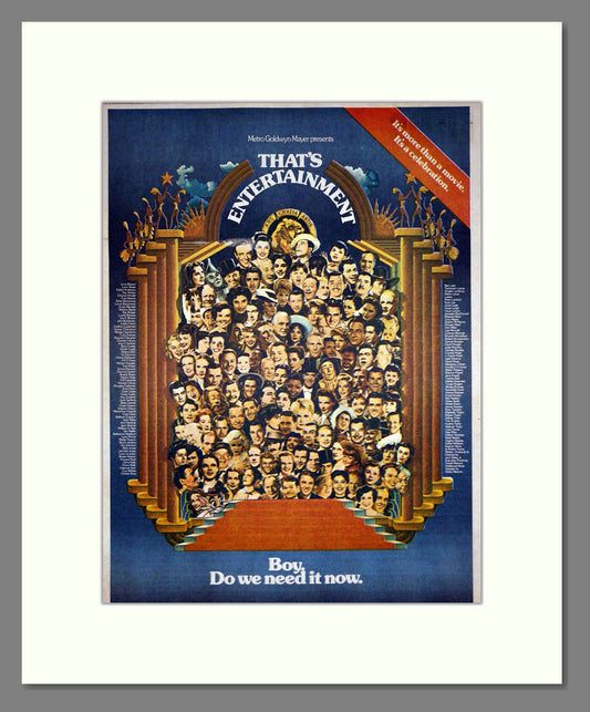 That's Entertainment - MGM. Vintage Advert 1974 (ref AD302285)