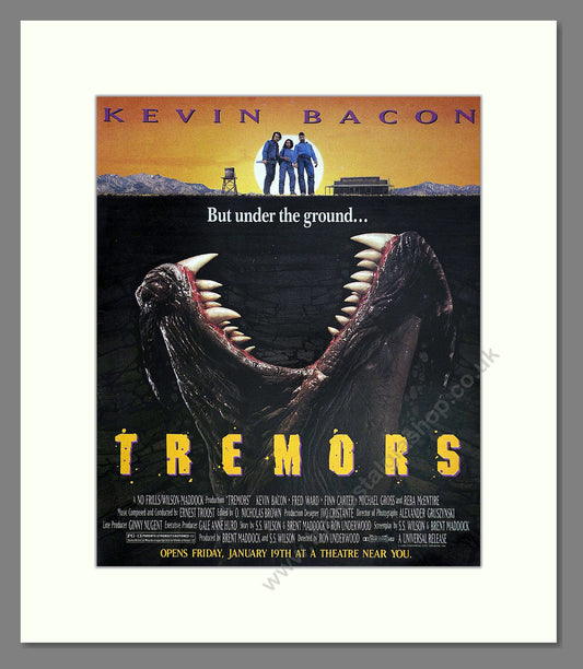 Tremors - Kevin Bacon Double Advert. Vintage Advert 1990 (ref AD302288)