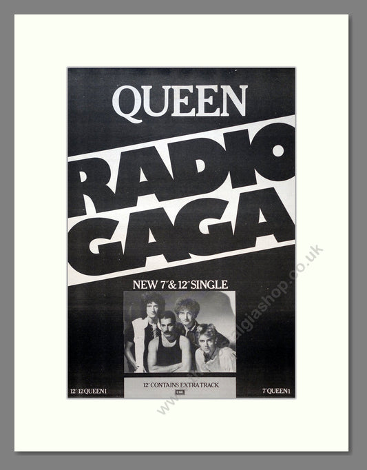 Queen - Radio Gaga. Vintage Advert 1984 (ref AD19563)
