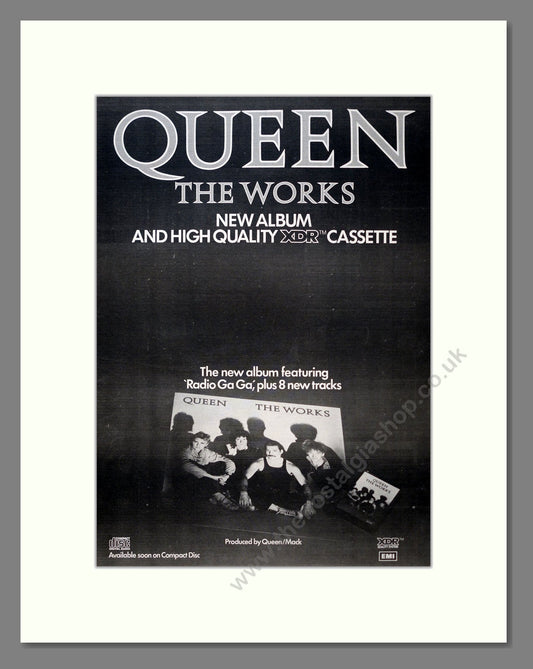 Queen - The Works. Vintage Advert 1984 (ref AD19564)