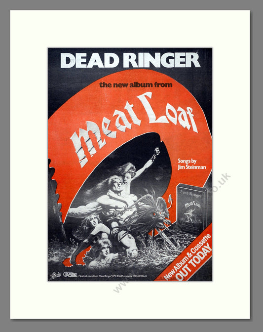 Meat Loaf - Dead Ringer. Vintage Advert 1981 (ref AD19580)