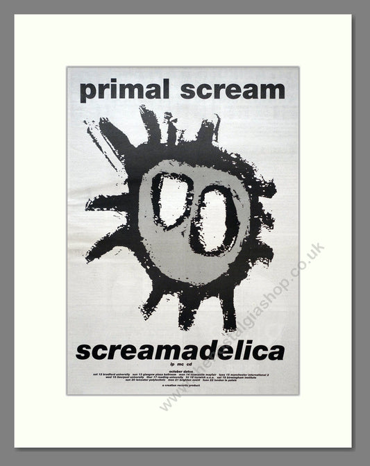Primal Scream - Screamadelica. Vintage Advert 1991 (ref AD19593)