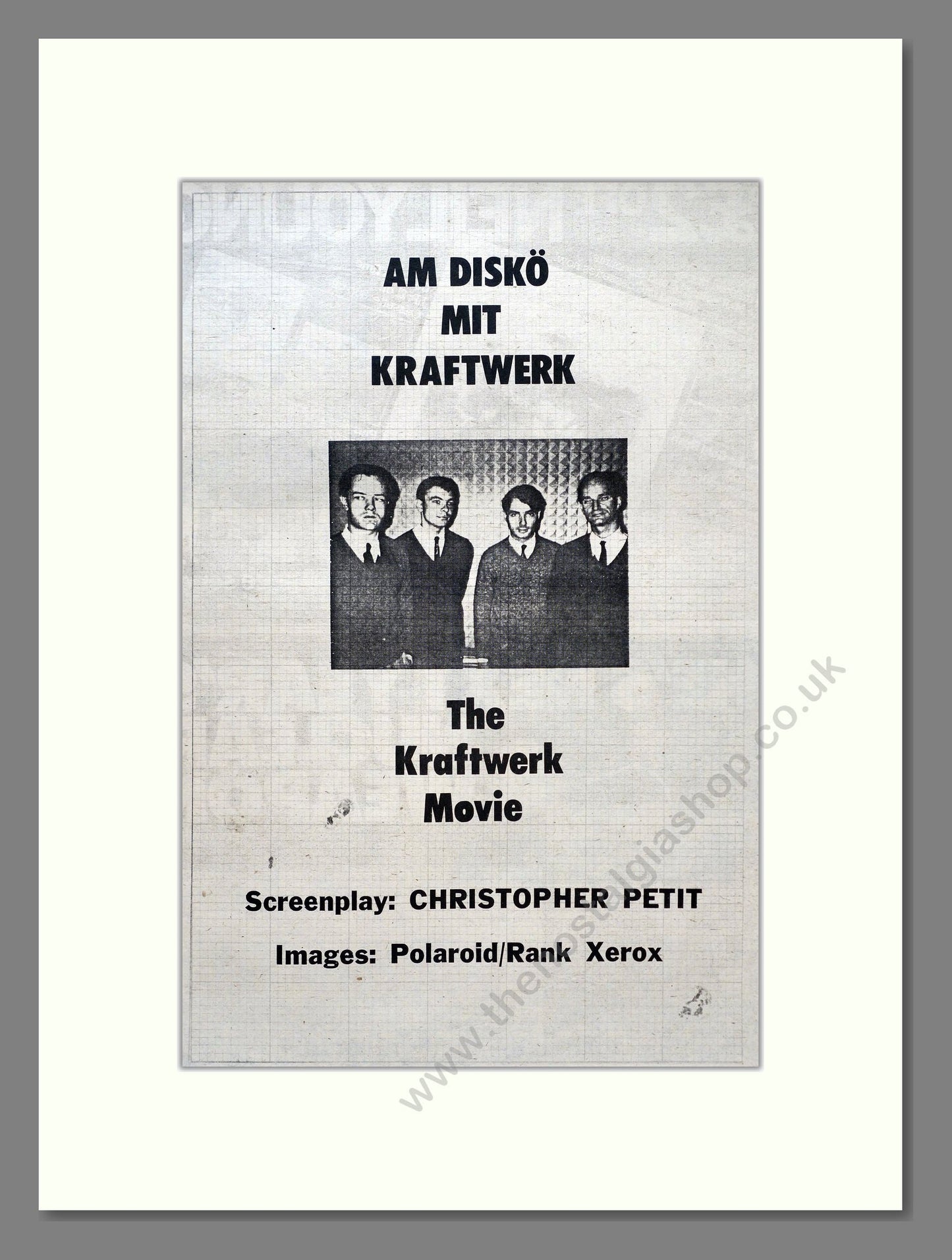 Kraftwerk - The Kraftwerk Movie. Vintage Advert 1978 (ref AD19607)