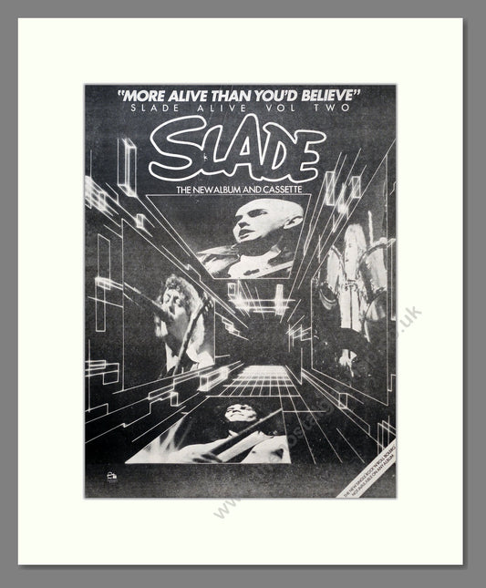 Slade - Alive Vol 2. Vintage Advert 1978 (ref AD19609)
