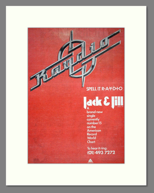 Raydio - Jack And Jill. Vintage Advert 1978 (ref AD19649)