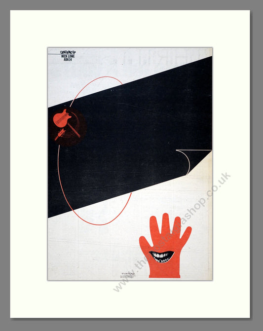 Nick Lowe - Cracking Up. Vintage Advert 1979 (ref AD19670)