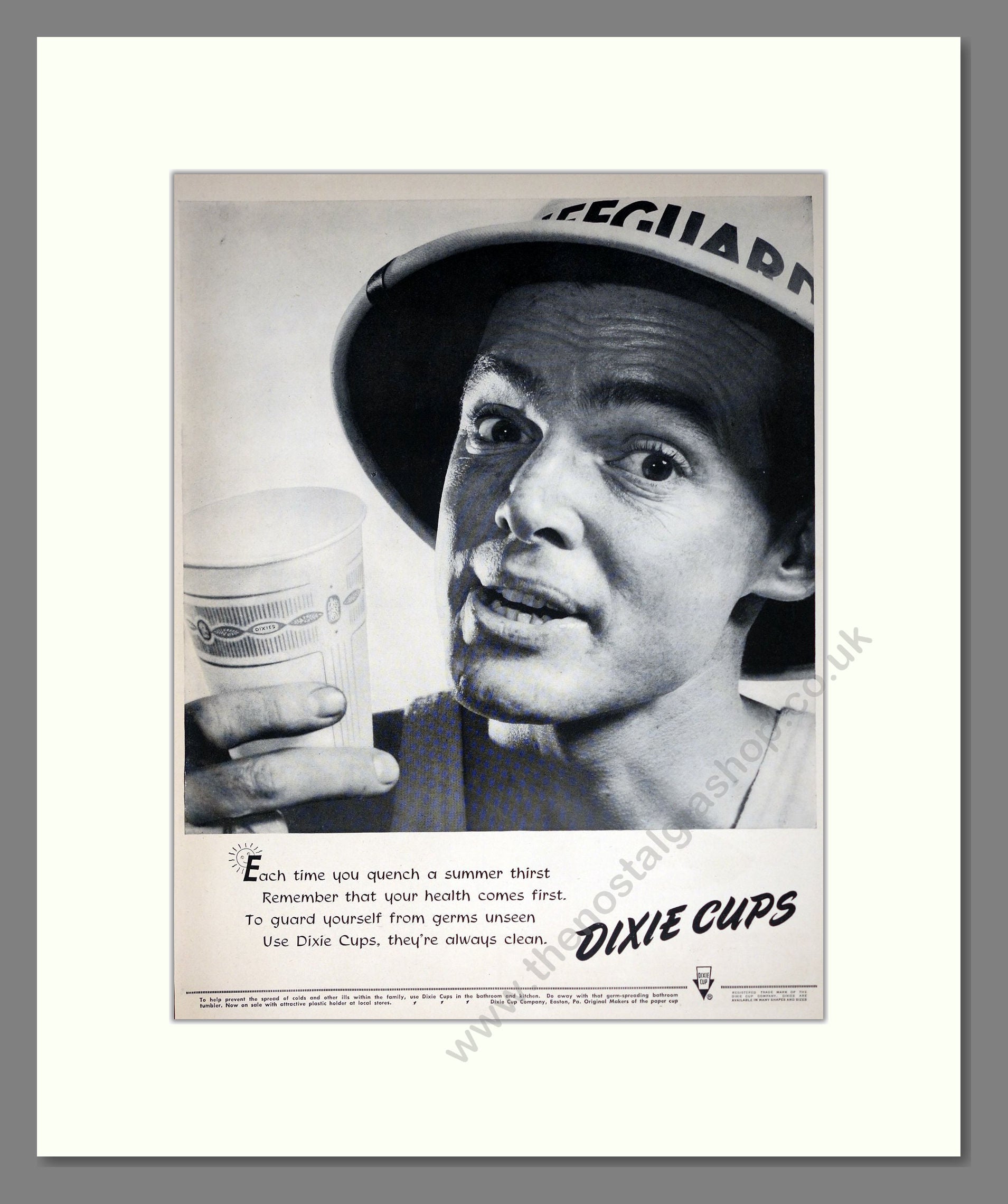 Dixie - Drinking Cups. Vintage Advert 1950 (ref AD302336)