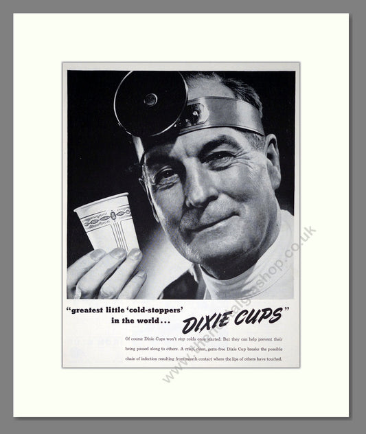 Dixie - Drinking Cups. Vintage Advert 1945 (ref AD302337)