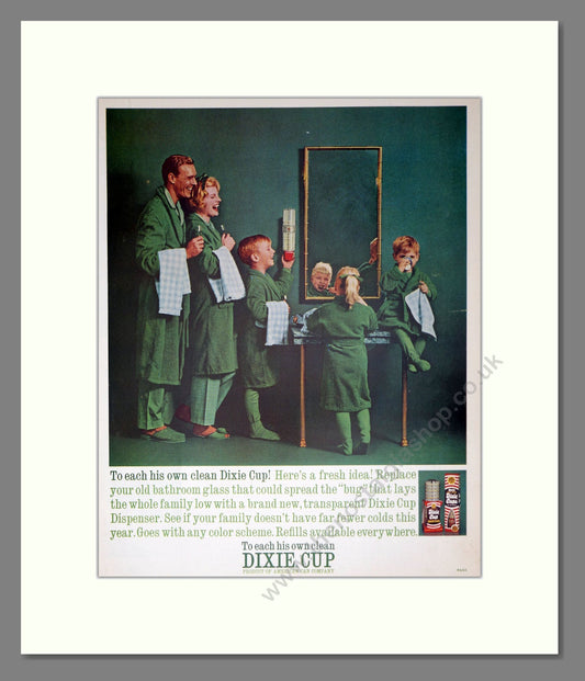 Dixie - Drinking Cups. Vintage Advert 1962 (ref AD302339)