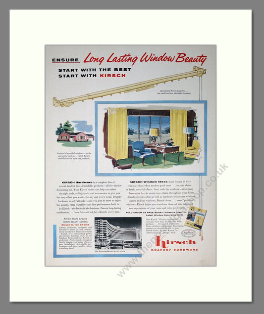 Kirsch - Blinds. Vintage Advert 1965 (ref AD302353)