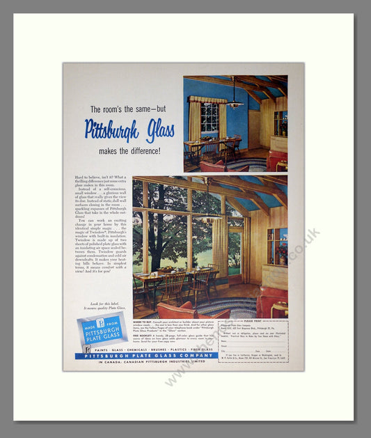 Pittsburgh Glass - Windows. Vintage Advert 1965 (ref AD302371)