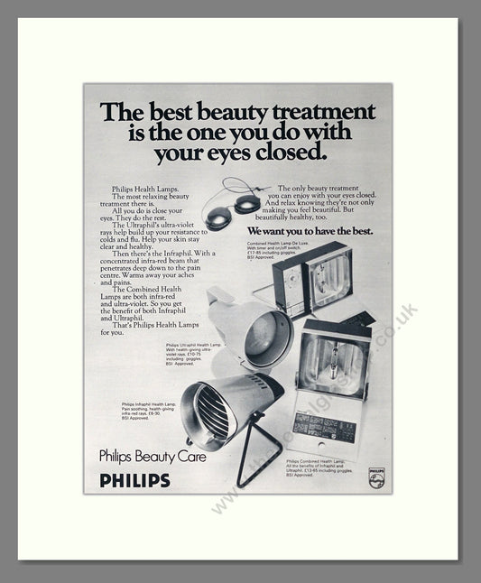 Philips - Heat Lamps. Vintage Advert 1971 (ref AD302383)
