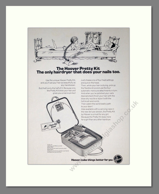 Hoover - Hairdryer. Vintage Advert 1973 (ref AD302398)