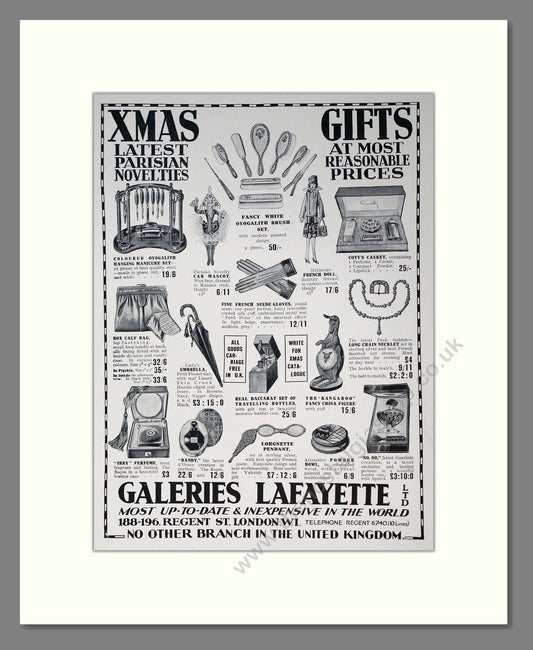 Galeries Lafayette - Novelties. Vintage Advert 1927 (ref AD302405)