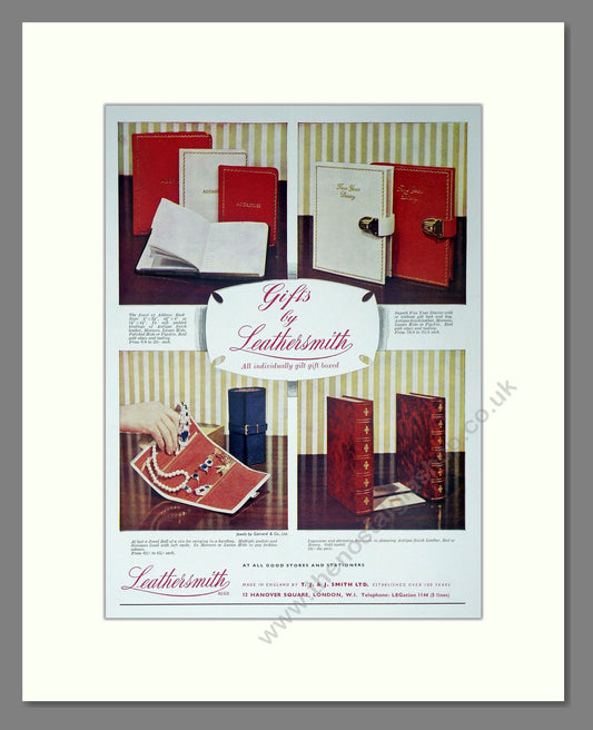 Leathersmith - Gift Sets. Vintage Advert 1958 (ref AD302409)