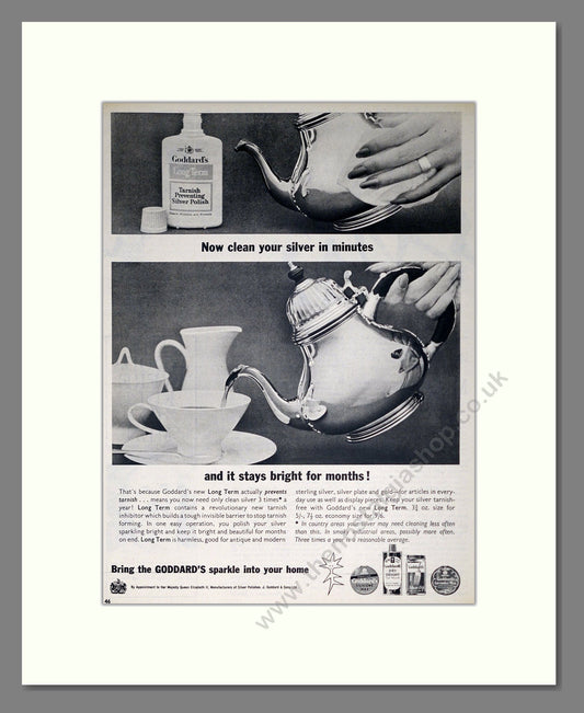 Goddards - Silver Cleaner. Vintage Advert 1964 (ref AD302449)