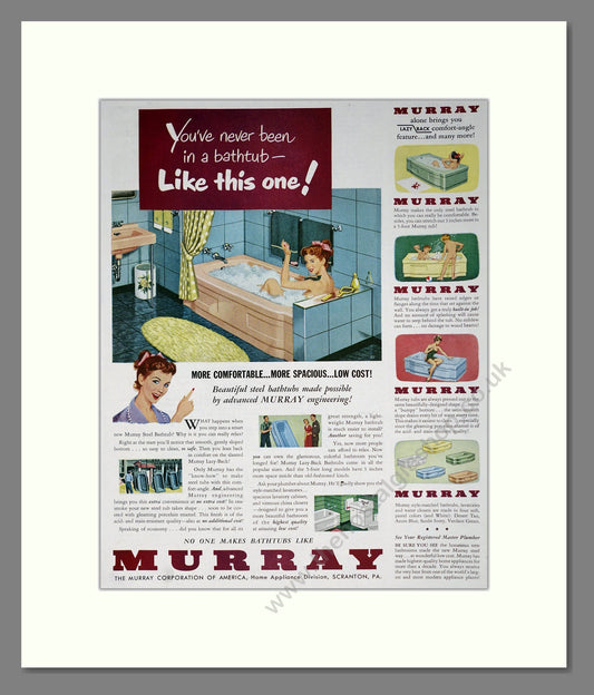 Murray - Baths. Vintage Advert 1950 (ref AD302868)