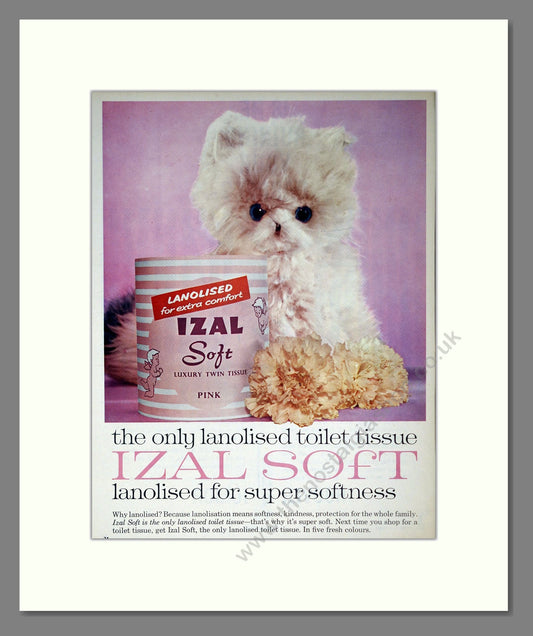 Izal - Lanolised Toilet Tissue. Vintage Advert 1963 (ref AD302884)