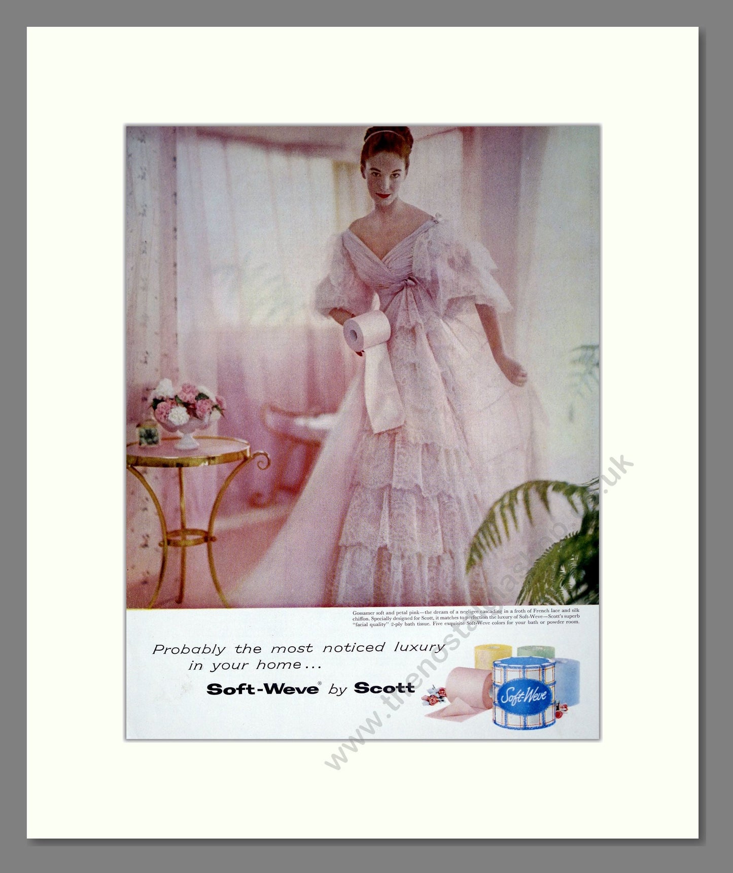 Scott - Soft Weve Toilet Tissue. Vintage Advert 1957 (ref AD302888)