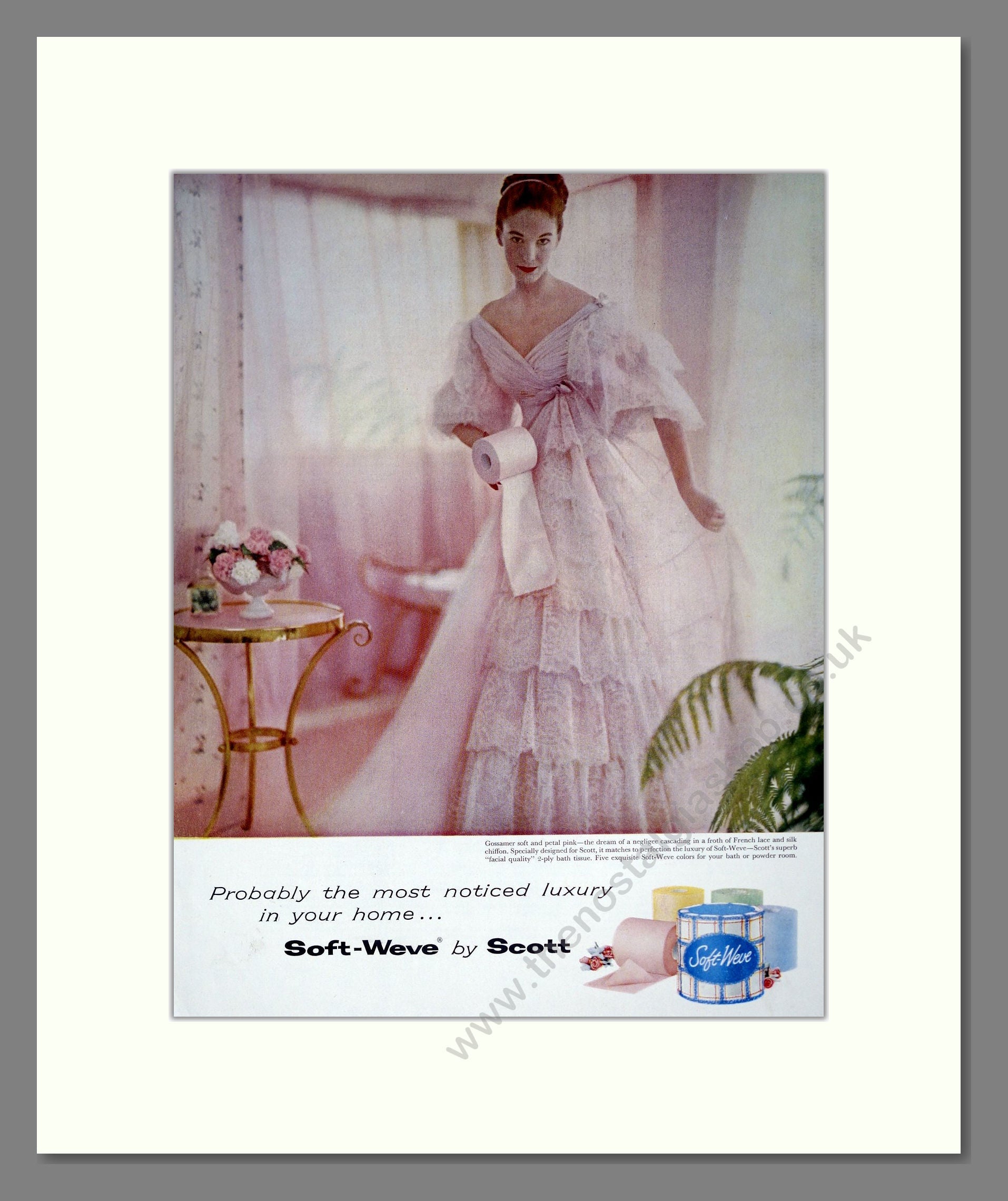 Scott - Soft Weve Toilet Tissue. Vintage Advert 1957 (ref AD302888)