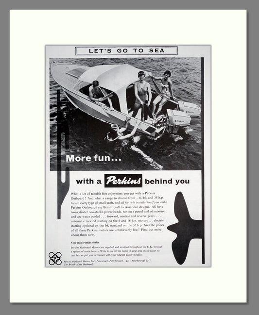 Perkins - Outboard Motors. Vintage Advert 1960 (ref AD303038)