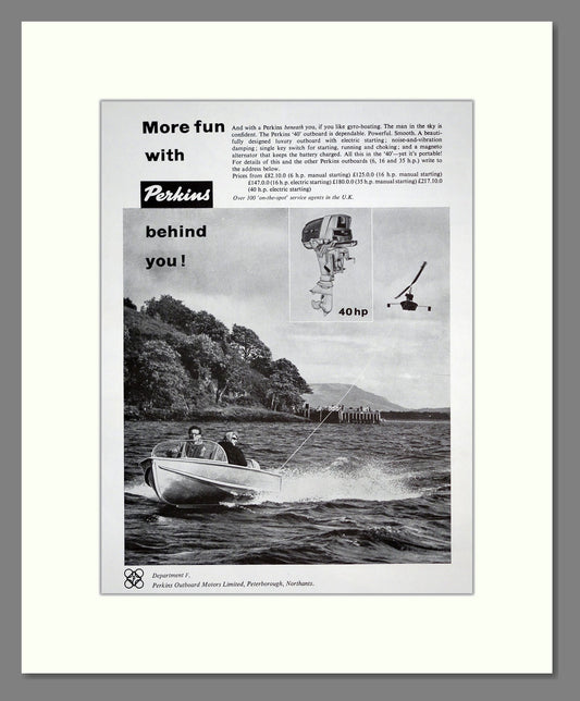 Perkins - Outboard Motors. Vintage Advert 1961 (ref AD303039)