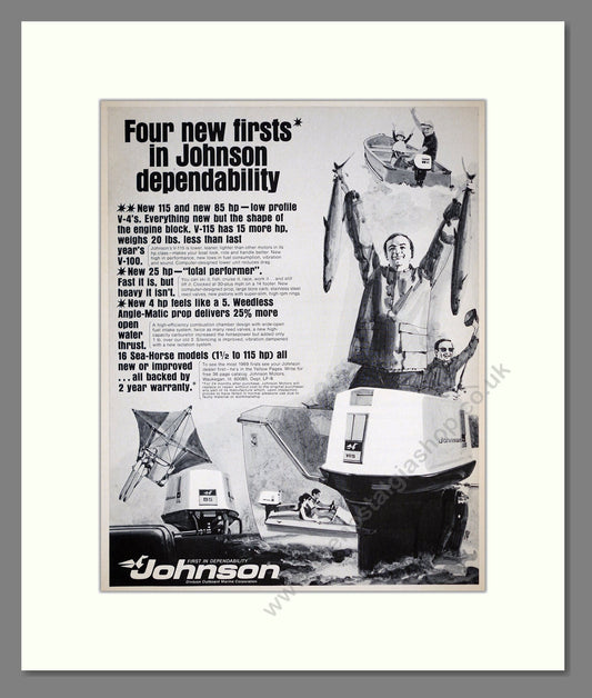 Johnson - Outboard Motors. Vintage Advert 1969 (ref AD303049)