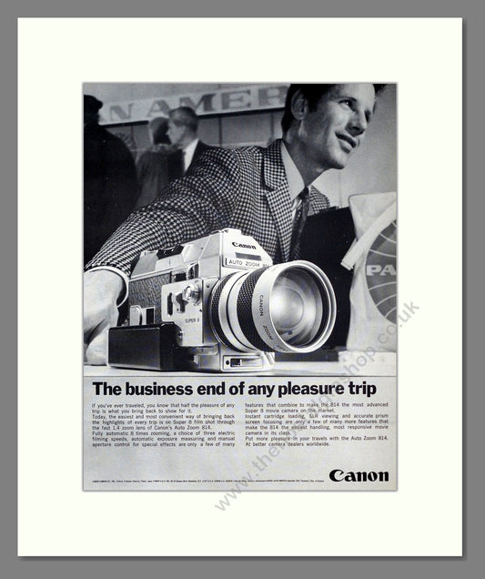 Canon - Auto Zoom 814. Vintage Advert 1968 (ref AD303075)