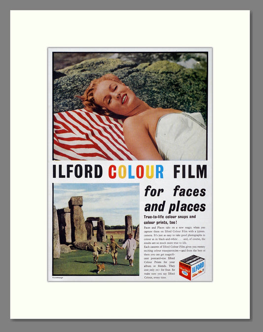 Ilford - Colour Film D. Vintage Advert 1956 (ref AD303086)