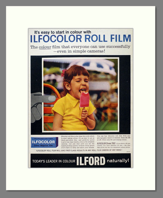 Ilford - Ilfocolor. Vintage Advert 1963 (ref AD303088)