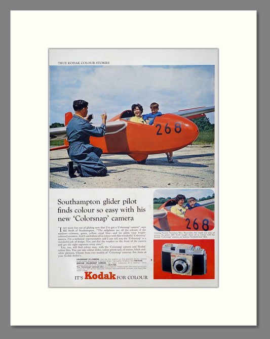 Kodak - Colorsnap. Vintage Advert 1962 (ref AD303090)